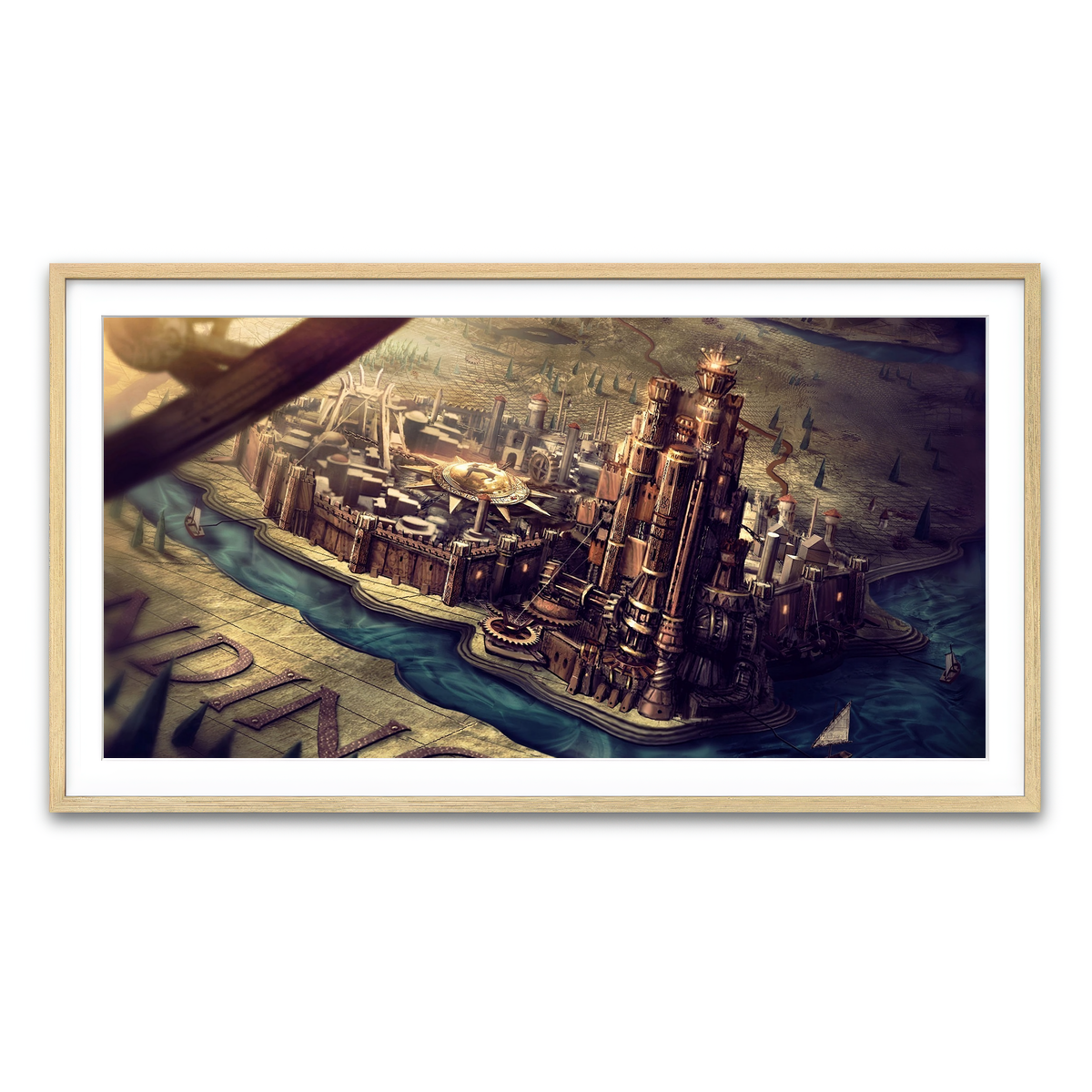 Framed Print 2x1 Natural