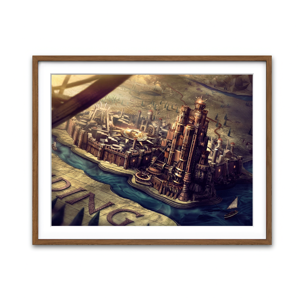 Framed Print 4x3 Walnut