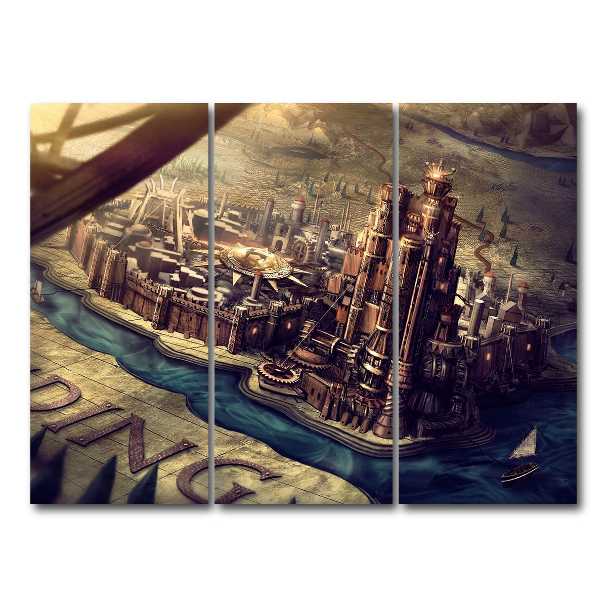 AUTO-MOCKUP WHITE | Westeros | 3 Piece | Gallery Wrap Canvas | group=8x18