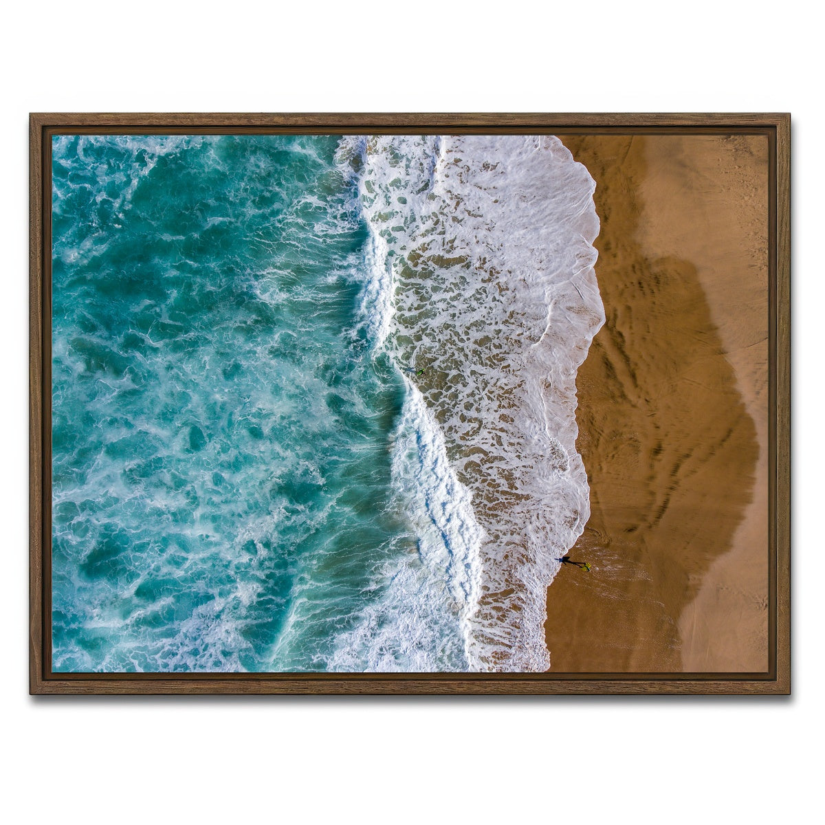 AUTO-MOCKUP WHITE | Wet Sand | 1 Piece | Walnut Framed Canvas | group=4x3