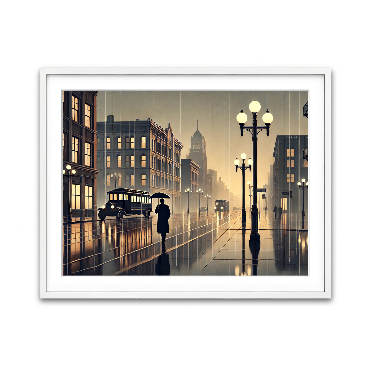 Framed Print 4x3 White