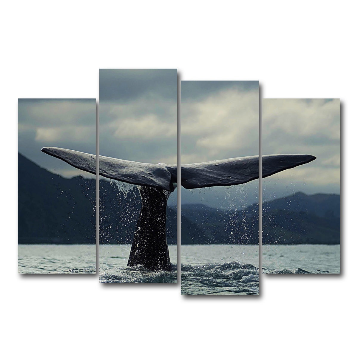 AUTO-MOCKUP WHITE | Whale Tail | 4 Piece | Gallery Wrap Canvas | group=4_normal