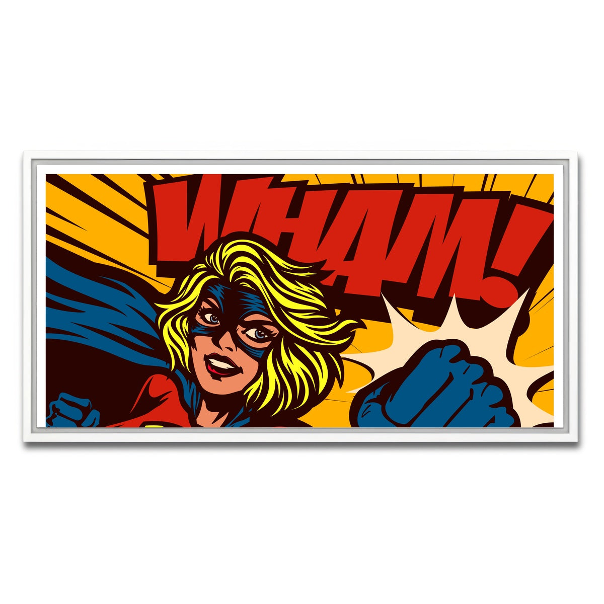 AUTO-MOCKUP WHITE | Wham | 1 Piece | White Framed Canvas | group=2x1