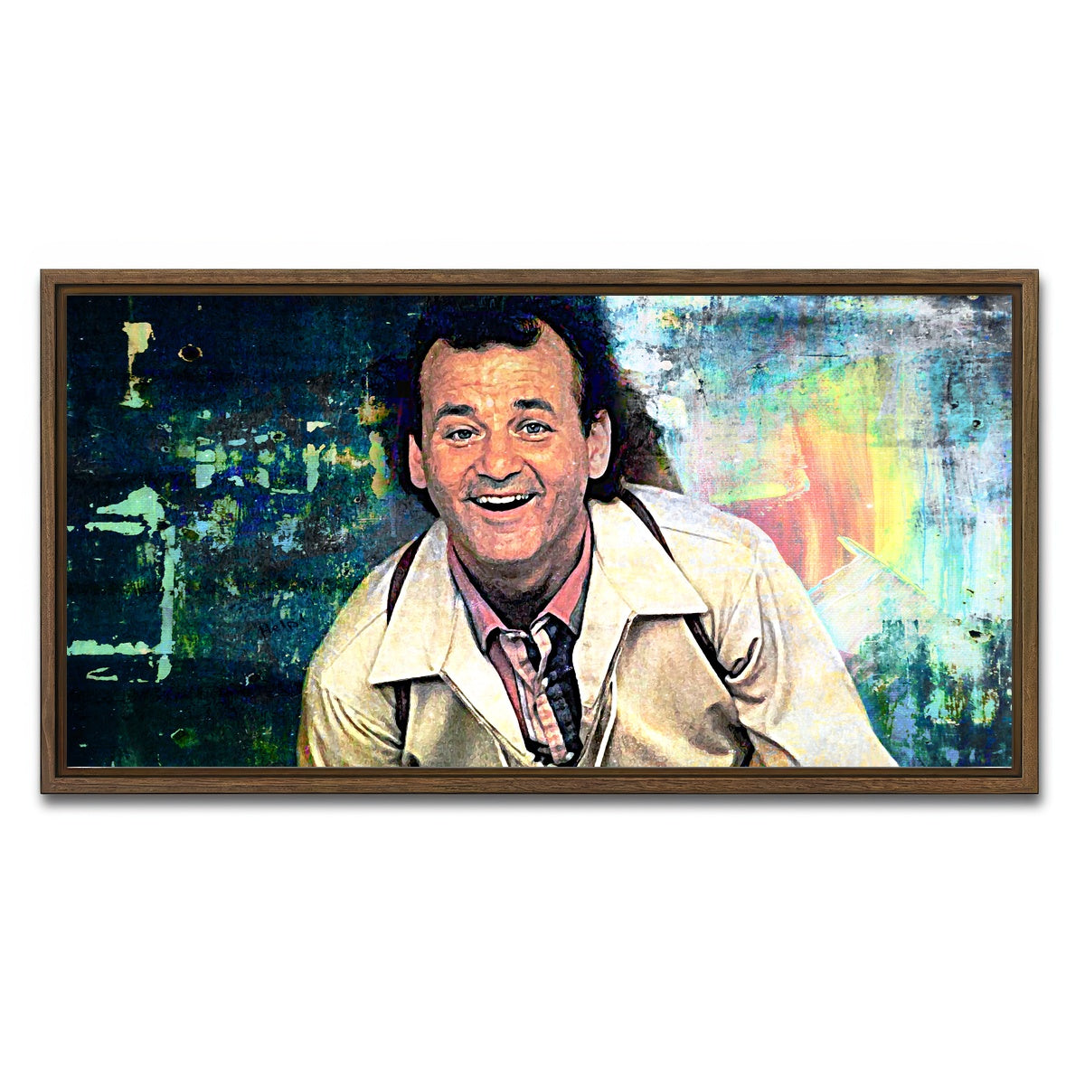 AUTO-MOCKUP WHITE | What About Bob | 1 Piece | Walnut Framed Canvas | group=2x1
