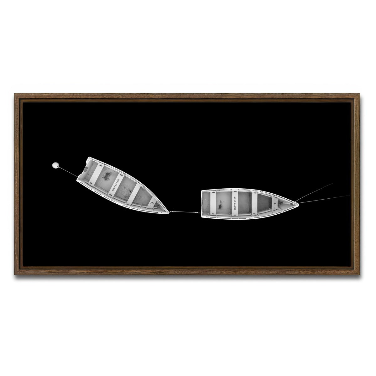 AUTO-MOCKUP WHITE | What Carries Us is Each Other | 1 Piece | Walnut Framed Canvas | group=2x1