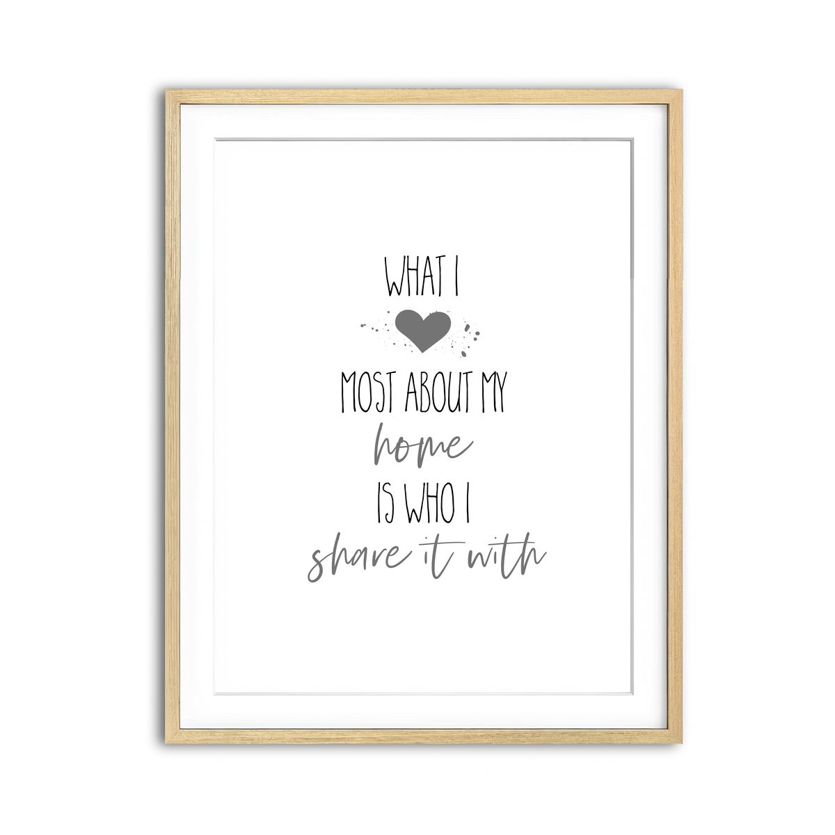 Framed Print 3x4 Natural