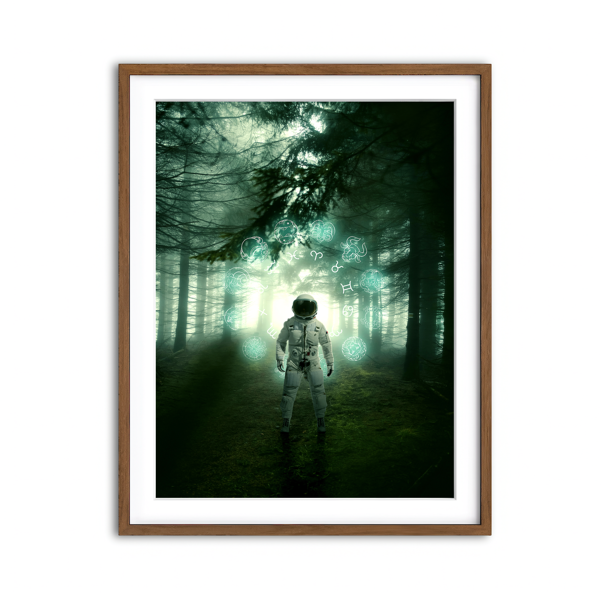 Framed Print 3x4 Walnut