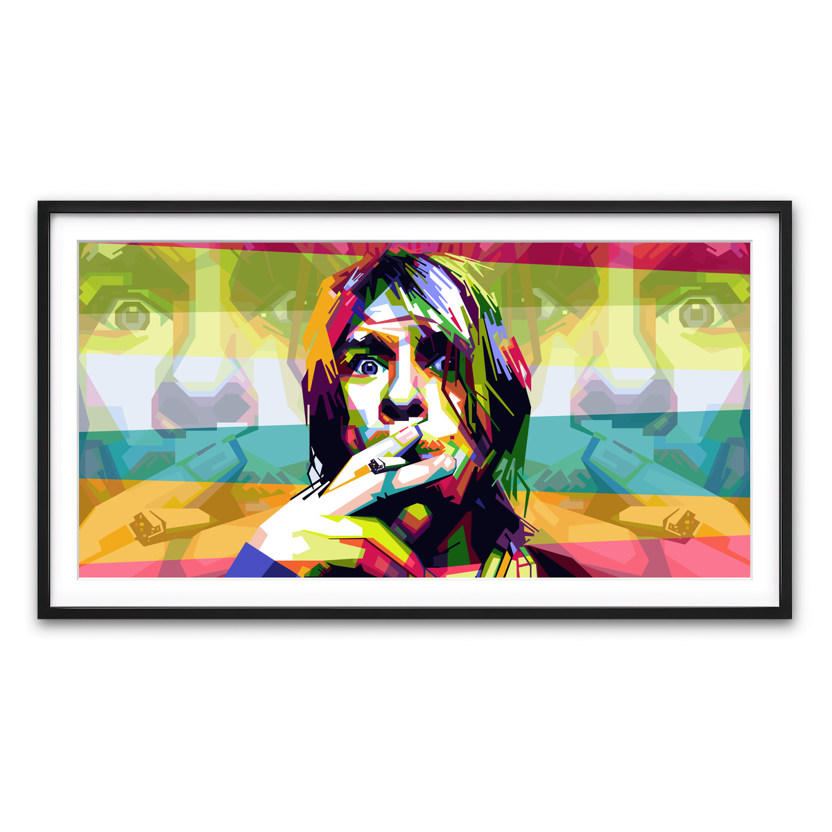 Framed Print 2x1 Black