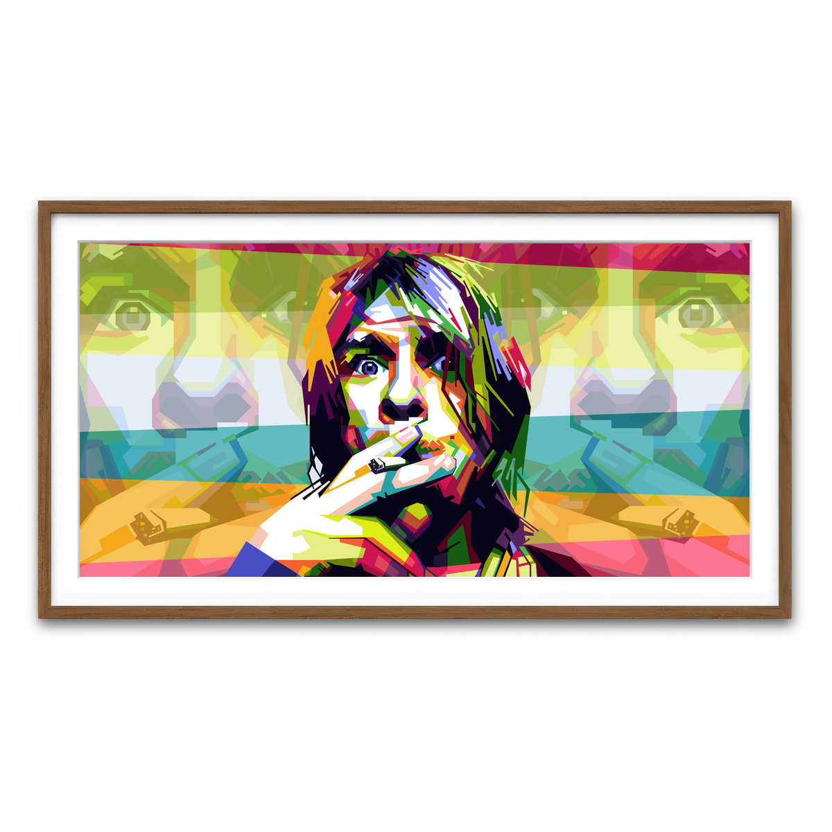 Framed Print 2x1 Walnut