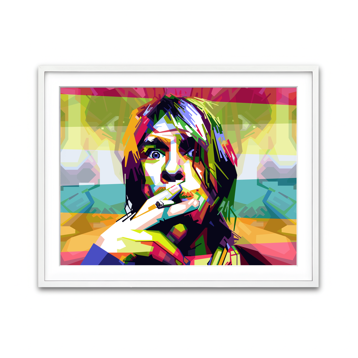 Framed Print 4x3 White