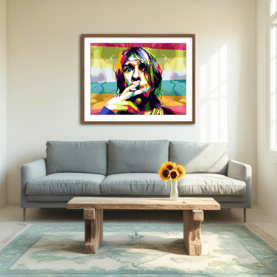 AUTO-MOCKUP ROOM | Whatever Nevermind Wall Art