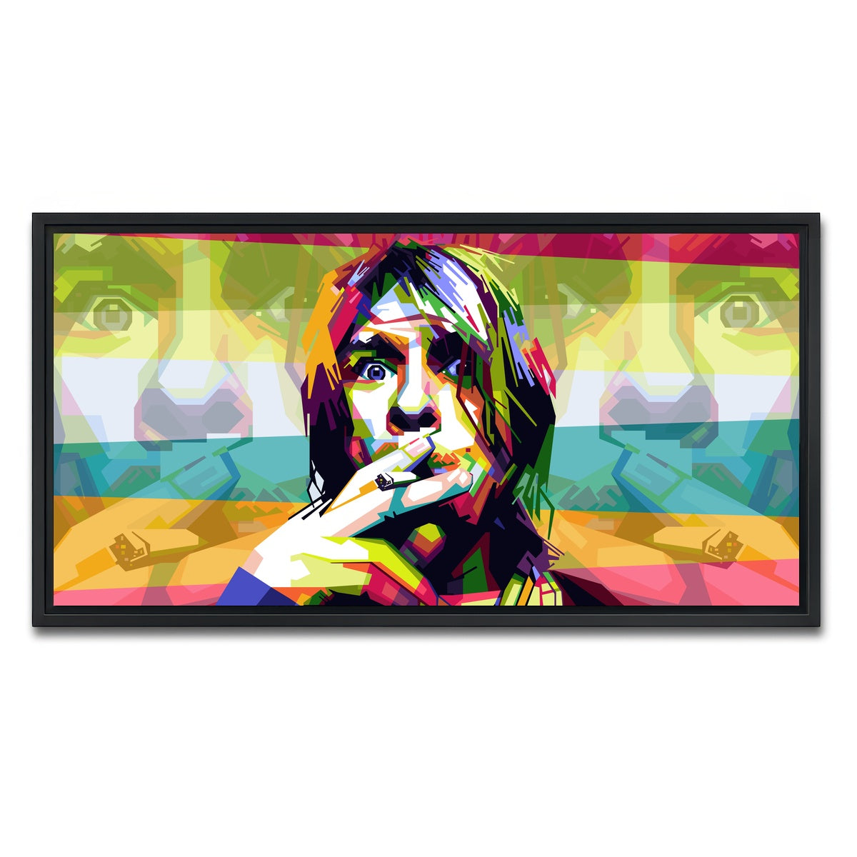 AUTO-MOCKUP WHITE | Whatever Nevermind | 1 Piece | Black Framed Canvas | group=2x1