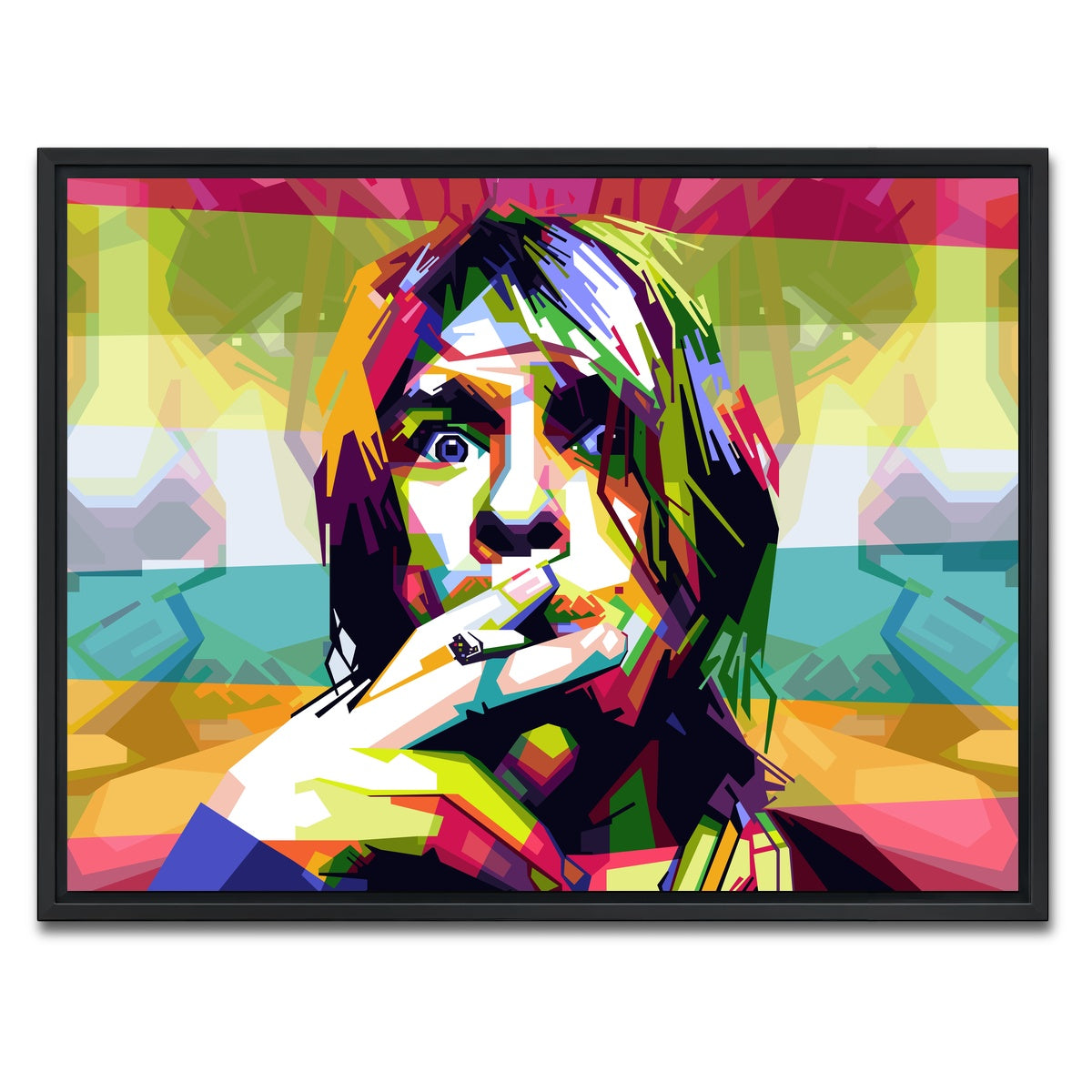 AUTO-MOCKUP WHITE | Whatever Nevermind | 1 Piece | Black Framed Canvas | group=4x3