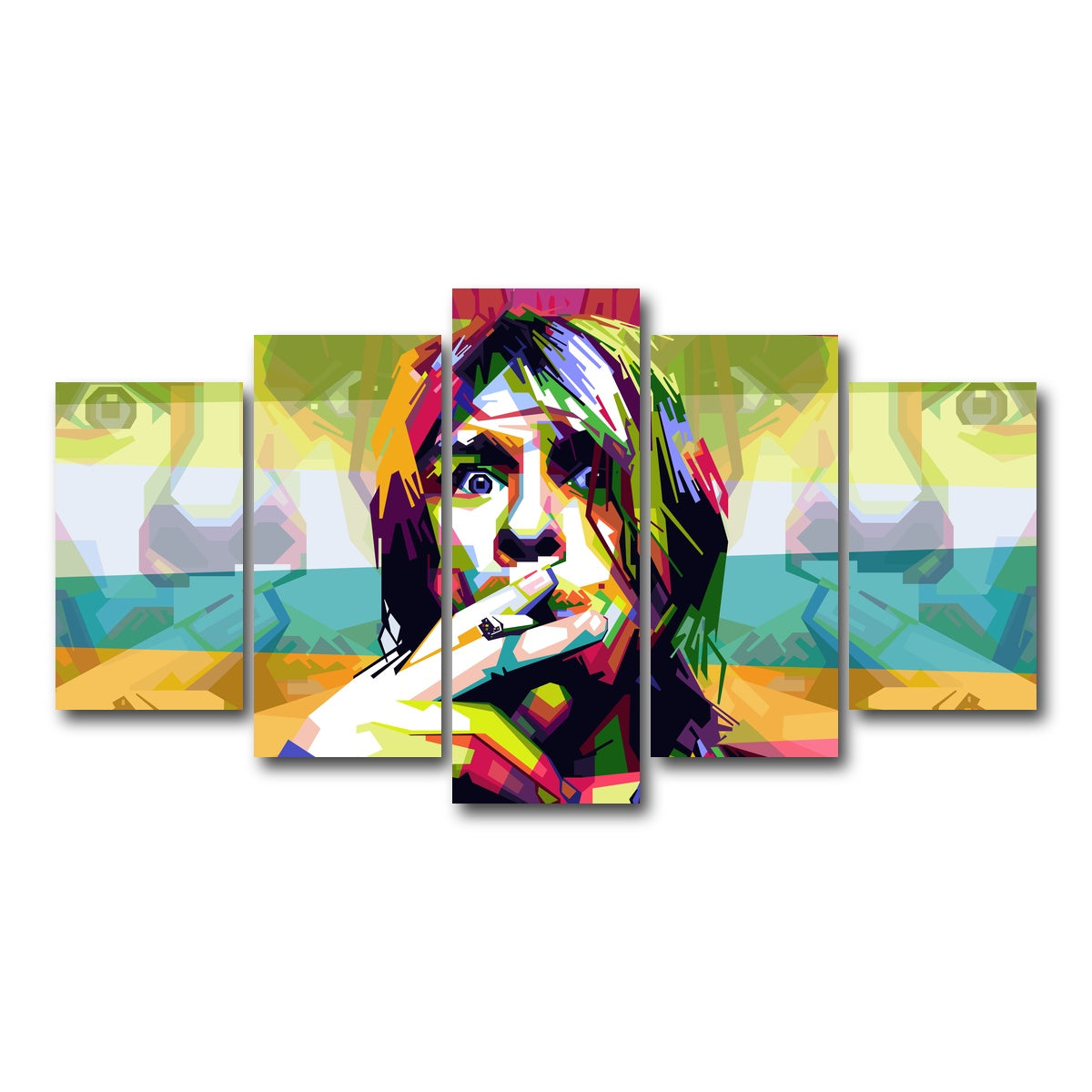 AUTO-MOCKUP WHITE | Whatever Nevermind | 5 Piece | Gallery Wrap Canvas | group=5_normal