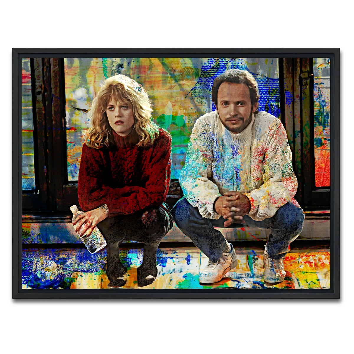 AUTO-MOCKUP WHITE | When Harry Met Sally | 1 Piece | Black Framed Canvas | group=4x3