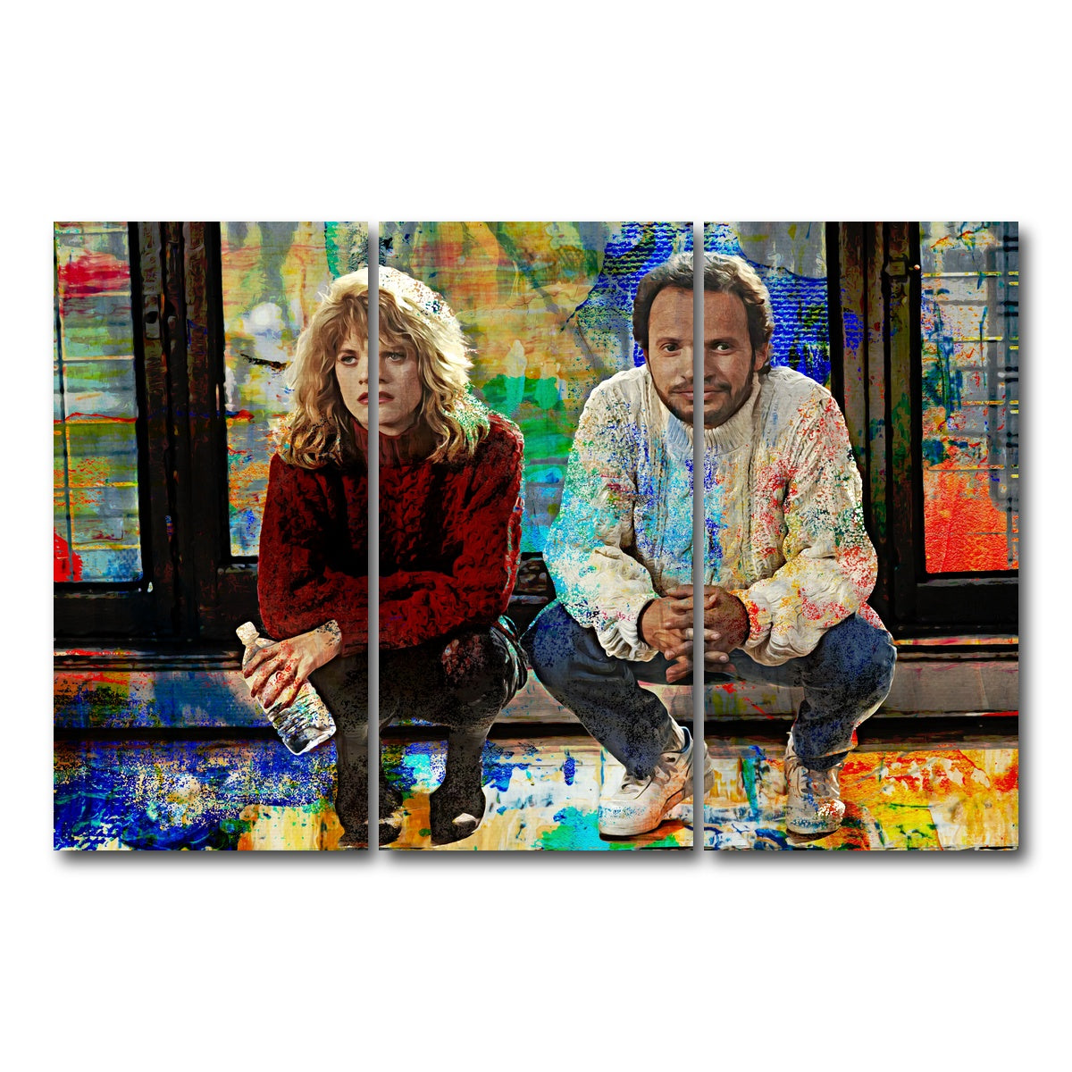 AUTO-MOCKUP WHITE | When Harry Met Sally | 3 Piece | Gallery Wrap Canvas | group=12x24