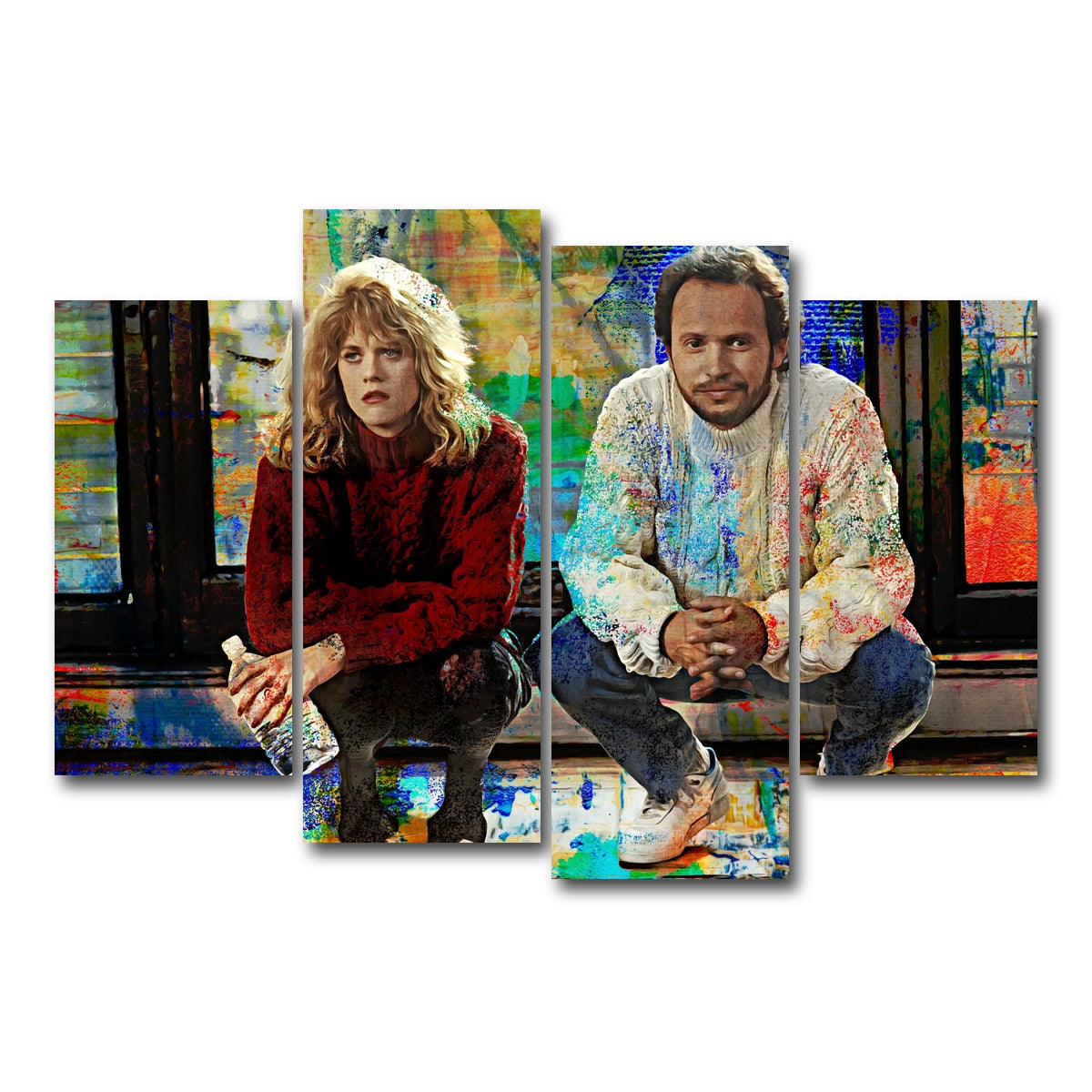 AUTO-MOCKUP WHITE | When Harry Met Sally | 4 Piece | Gallery Wrap Canvas | group=4_short