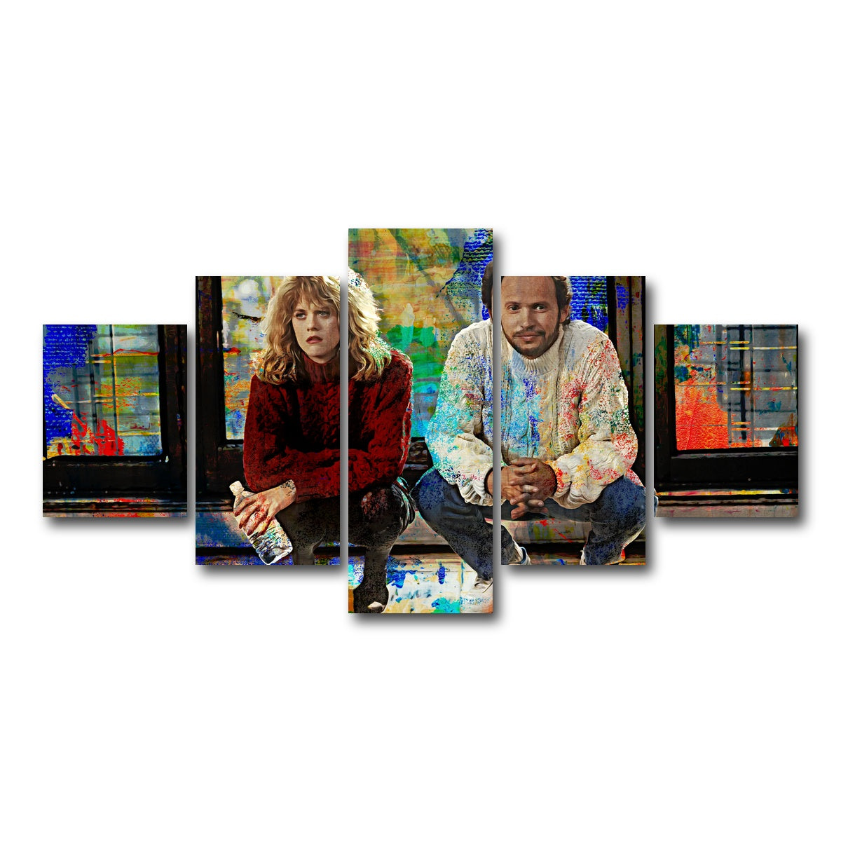 AUTO-MOCKUP WHITE | When Harry Met Sally | 5 Piece | Gallery Wrap Canvas | group=5_short