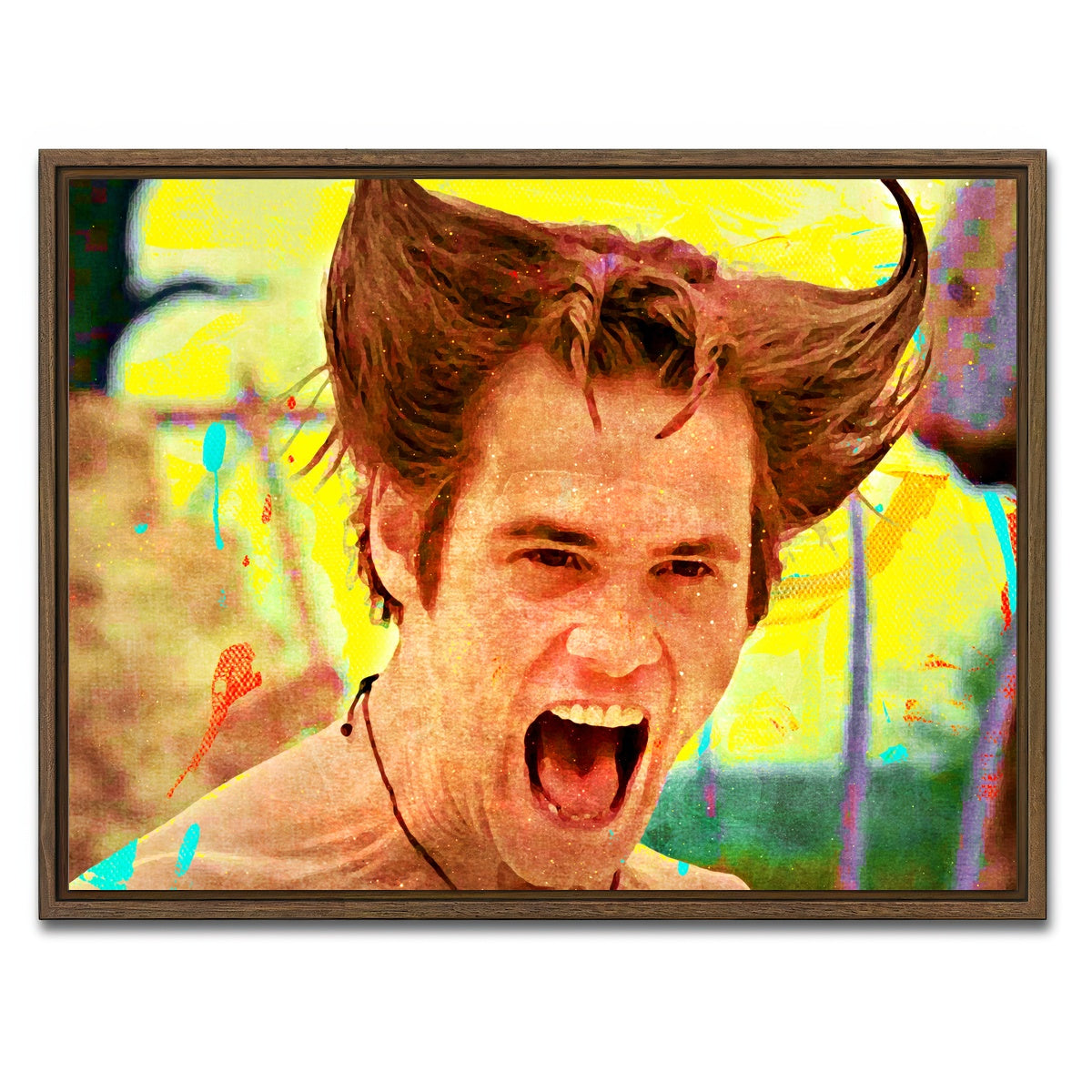 AUTO-MOCKUP WHITE | When Nature Calls | 1 Piece | Walnut Framed Canvas | group=4x3