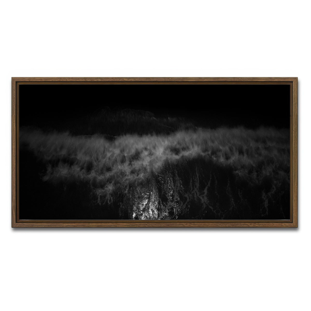 AUTO-MOCKUP WHITE | When the Night Listens | 1 Piece | Walnut Framed Canvas | group=2x1