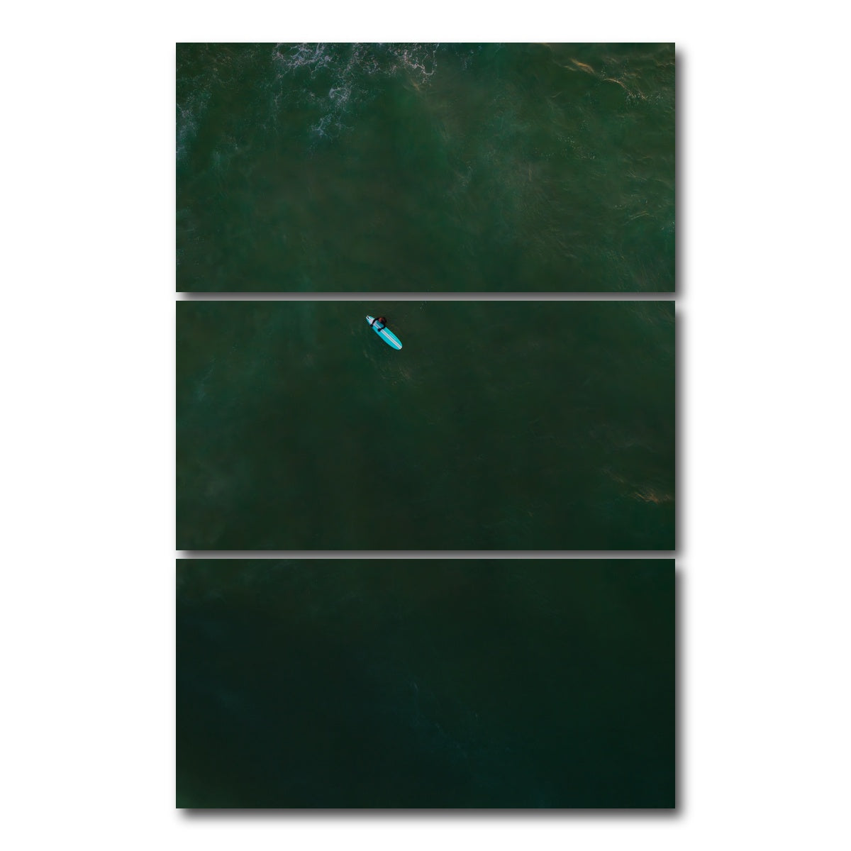 AUTO-MOCKUP WHITE | When the Ocean Asks Again | 3 Piece | Gallery Wrap Canvas | group=12x24_stacked