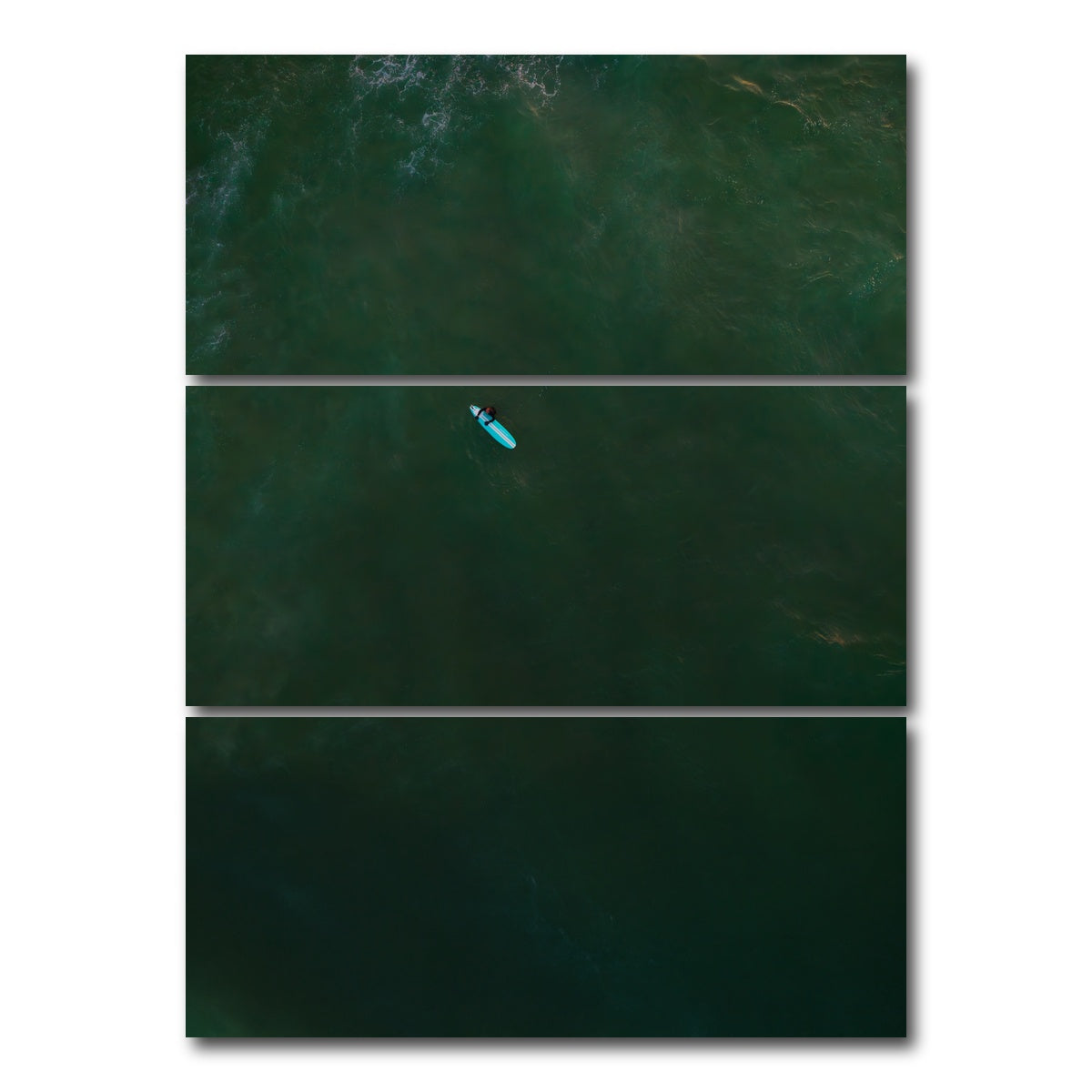 AUTO-MOCKUP WHITE | When the Ocean Asks Again | 3 Piece | Gallery Wrap Canvas | group=8x18_stacked