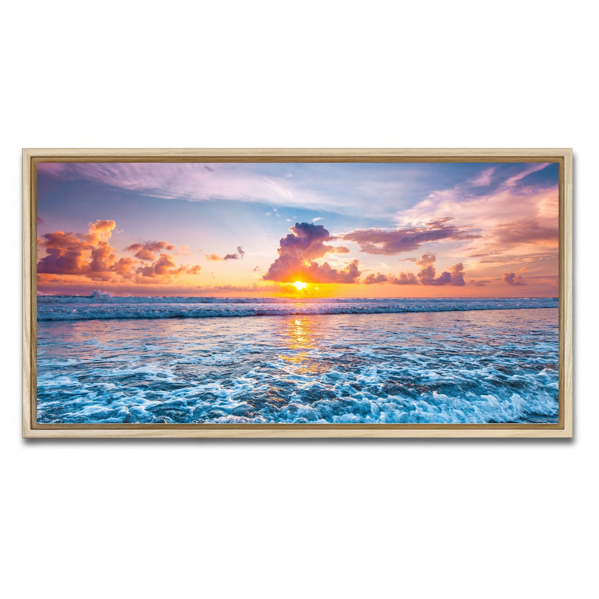 AUTO-MOCKUP WHITE | Where Fire Meets The Sea | 1 Piece | Natural Framed Canvas | group=2x1