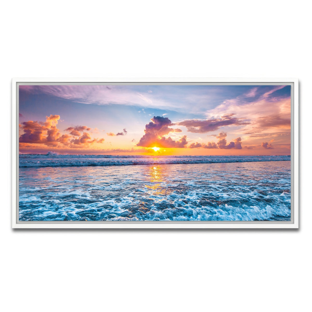 AUTO-MOCKUP WHITE | Where Fire Meets The Sea | 1 Piece | White Framed Canvas | group=2x1
