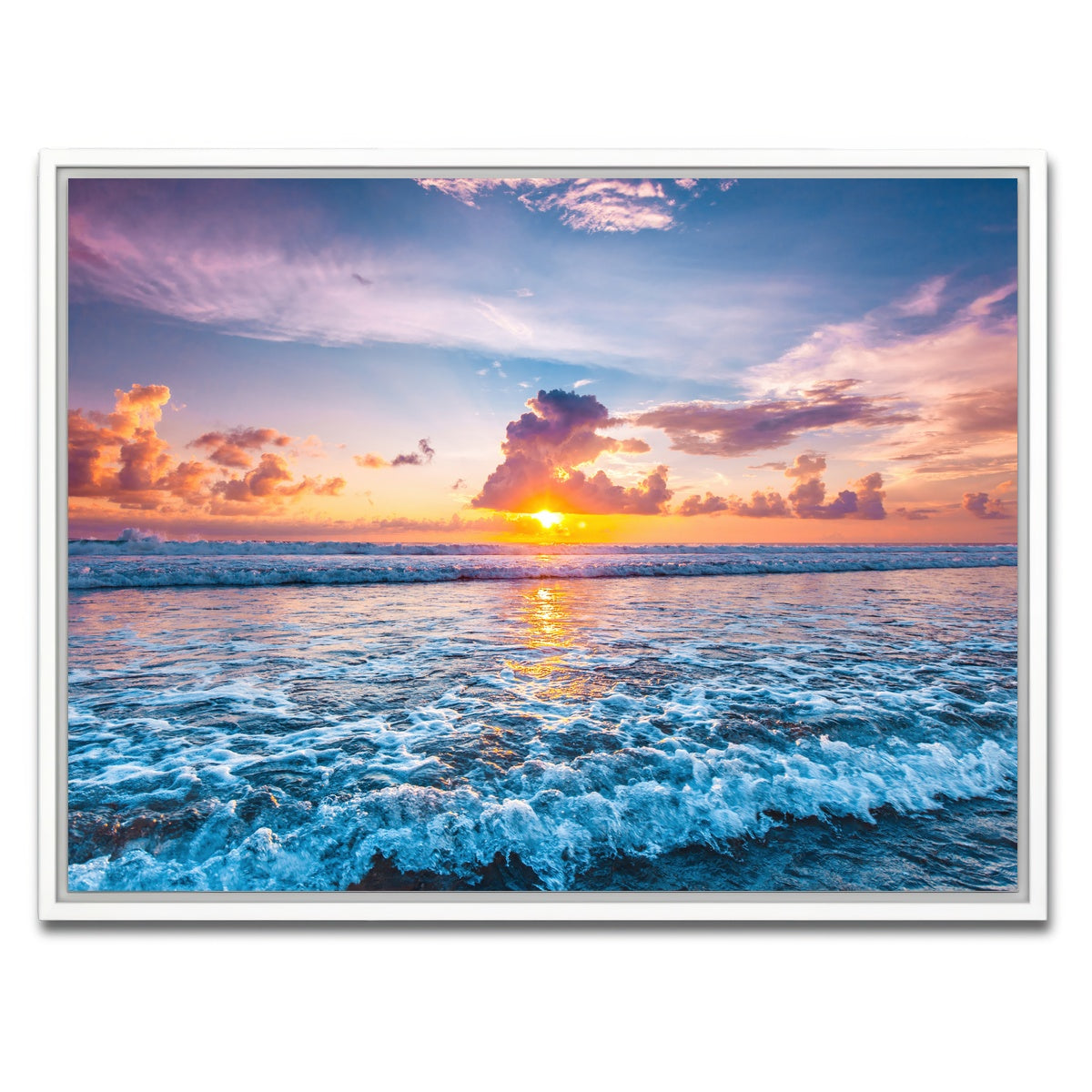 AUTO-MOCKUP WHITE | Where Fire Meets The Sea | 1 Piece | White Framed Canvas | group=4x3