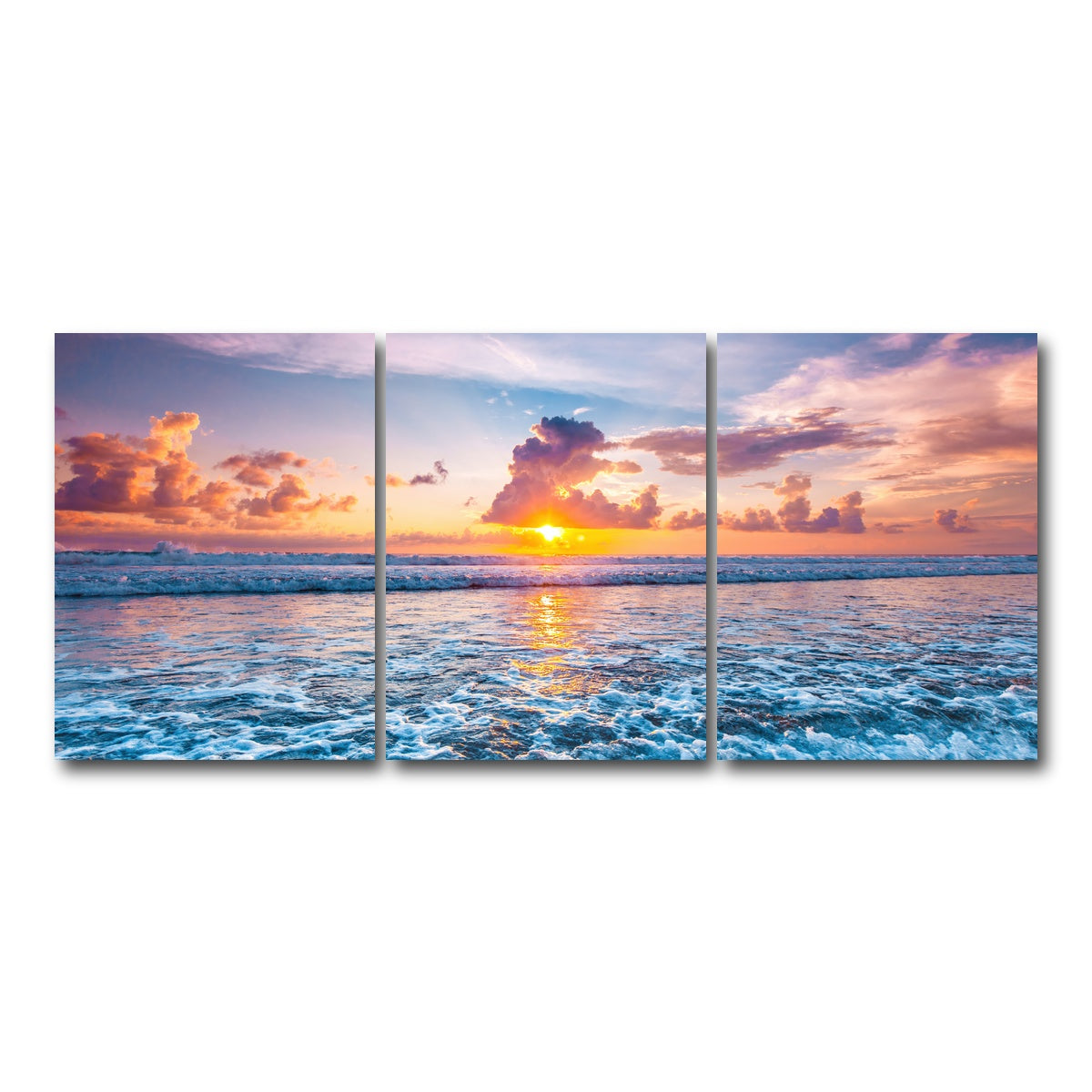 AUTO-MOCKUP WHITE | Where Fire Meets The Sea | 3 Piece | Gallery Wrap Canvas | group=18x24