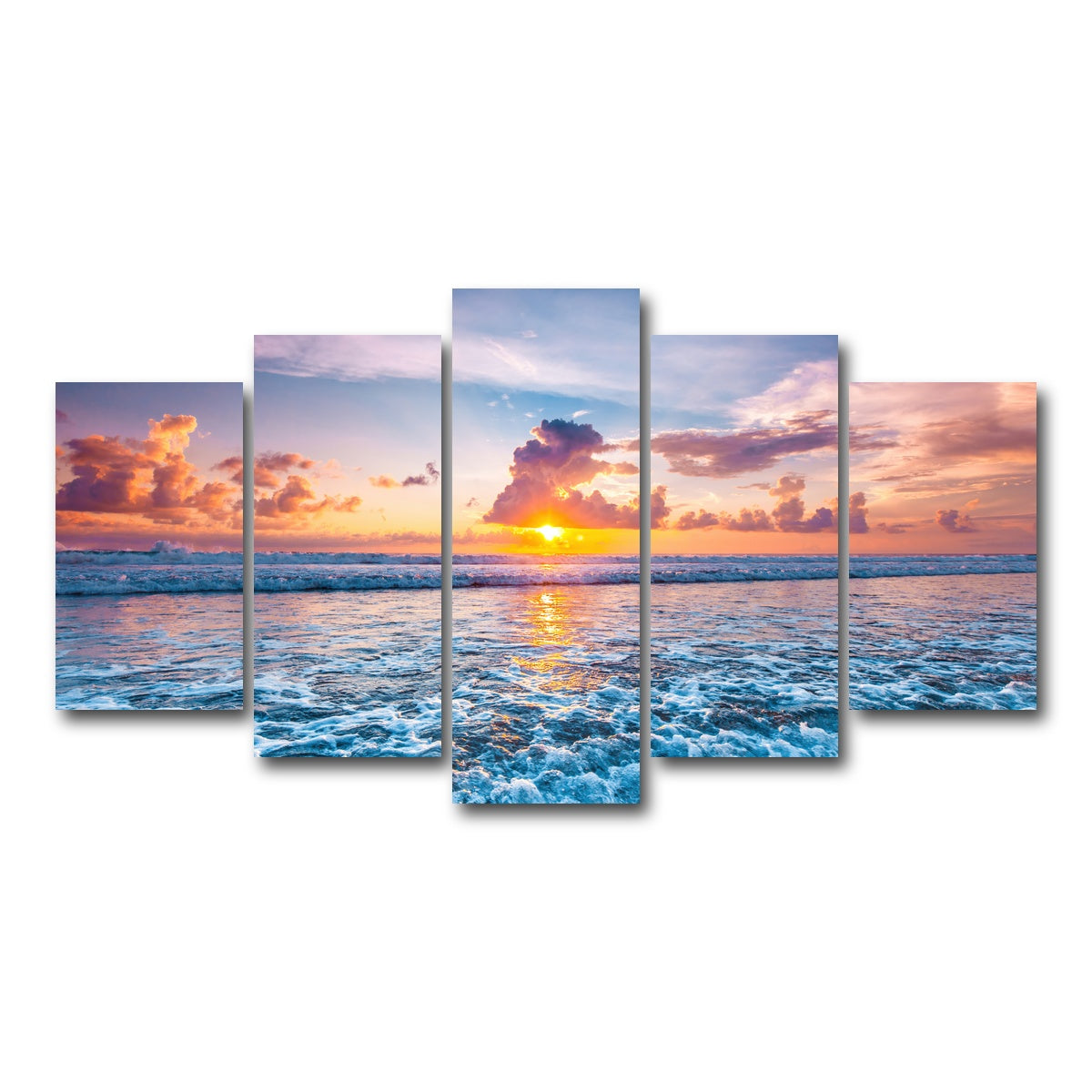 AUTO-MOCKUP WHITE | Where Fire Meets The Sea | 5 Piece | Gallery Wrap Canvas | group=5_normal