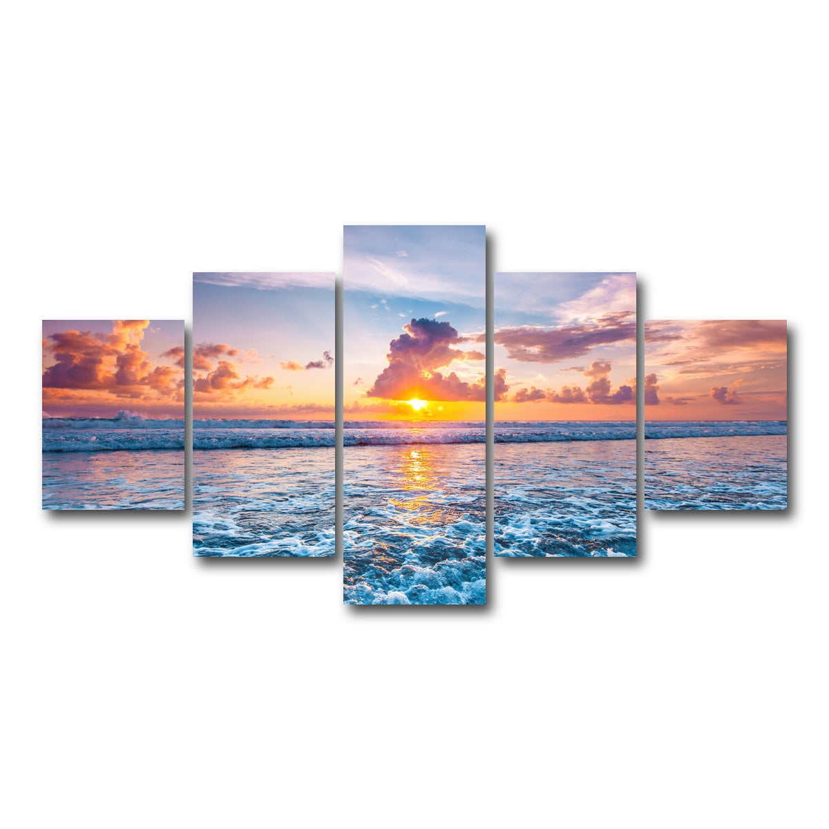 AUTO-MOCKUP WHITE | Where Fire Meets The Sea | 5 Piece | Gallery Wrap Canvas | group=5_short