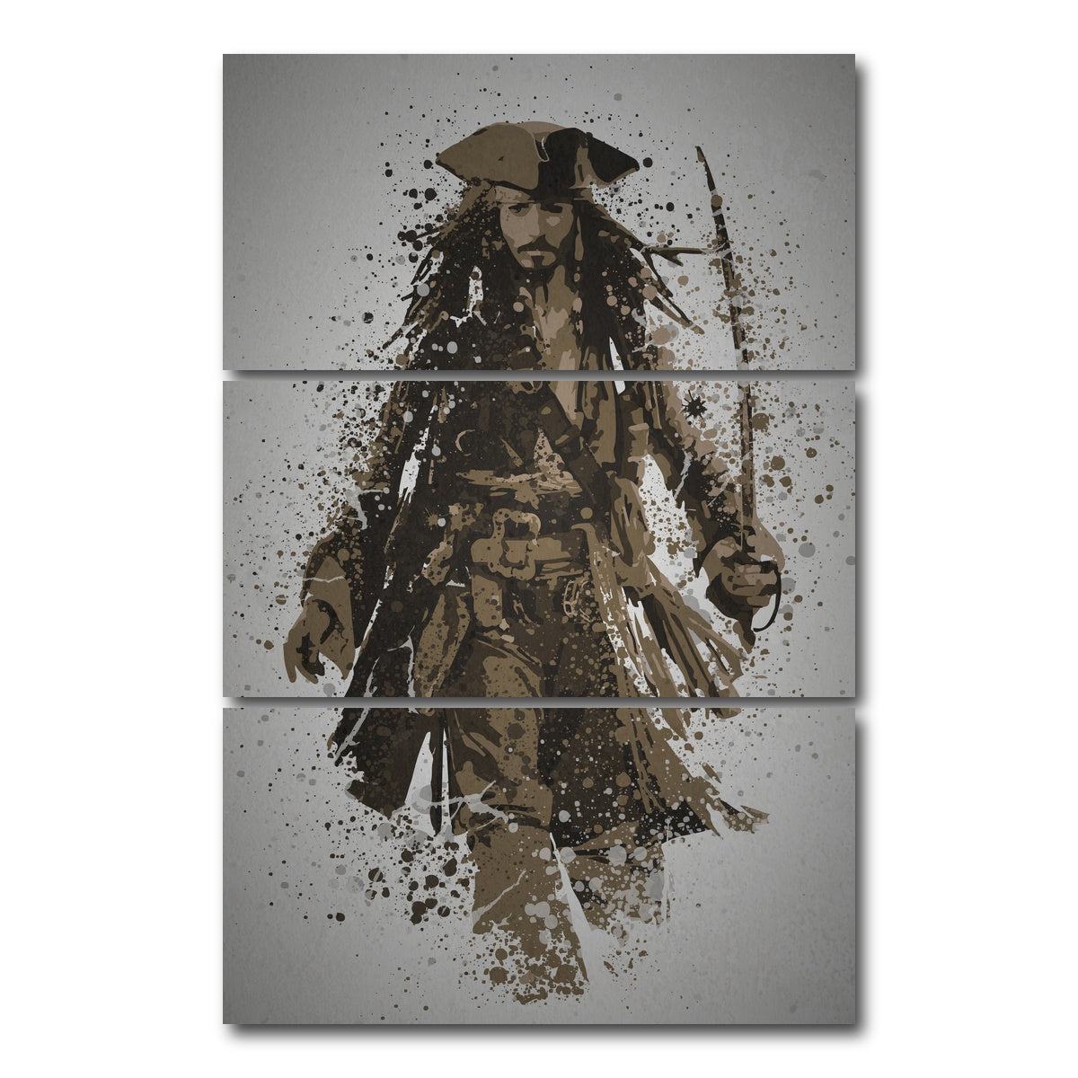 AUTO-MOCKUP WHITE | Where's The Rum Gone | 3 Piece | Gallery Wrap Canvas | group=12x24_stacked