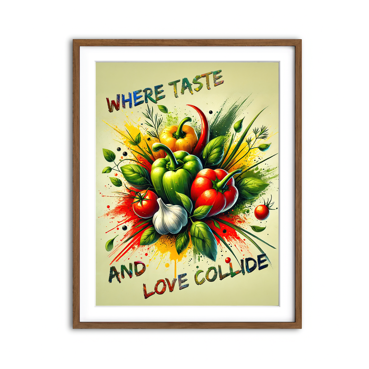 Framed Print 3x4 Walnut