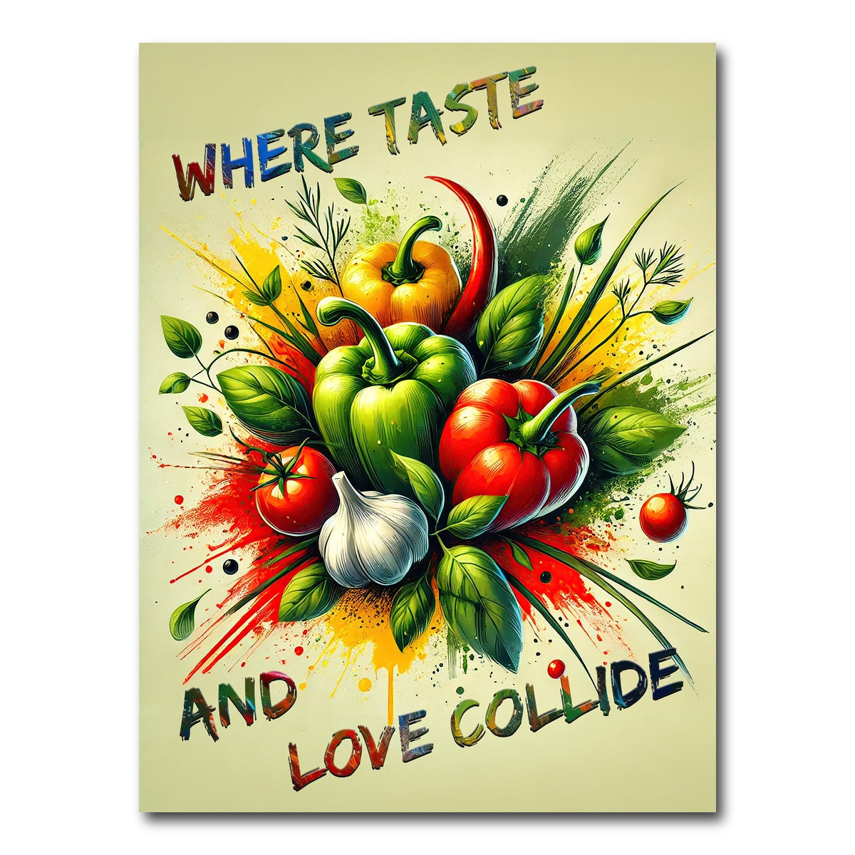AUTO-MOCKUP WHITE | Where taste and love collide | 1 Piece | Gallery Wrap Canvas | group=3x4