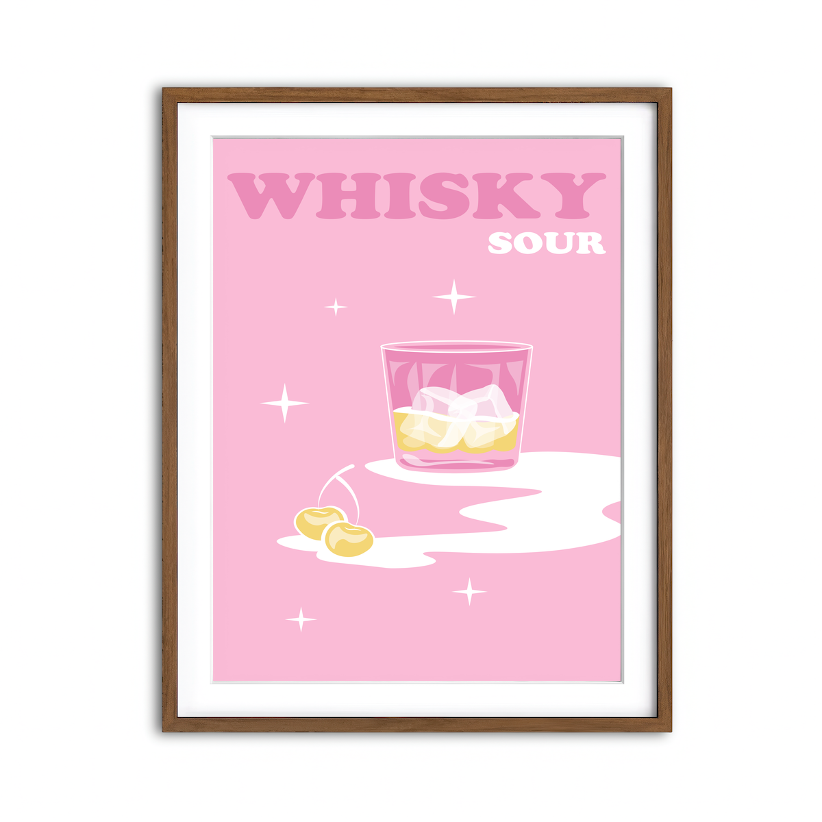 Framed Print 3x4 Walnut