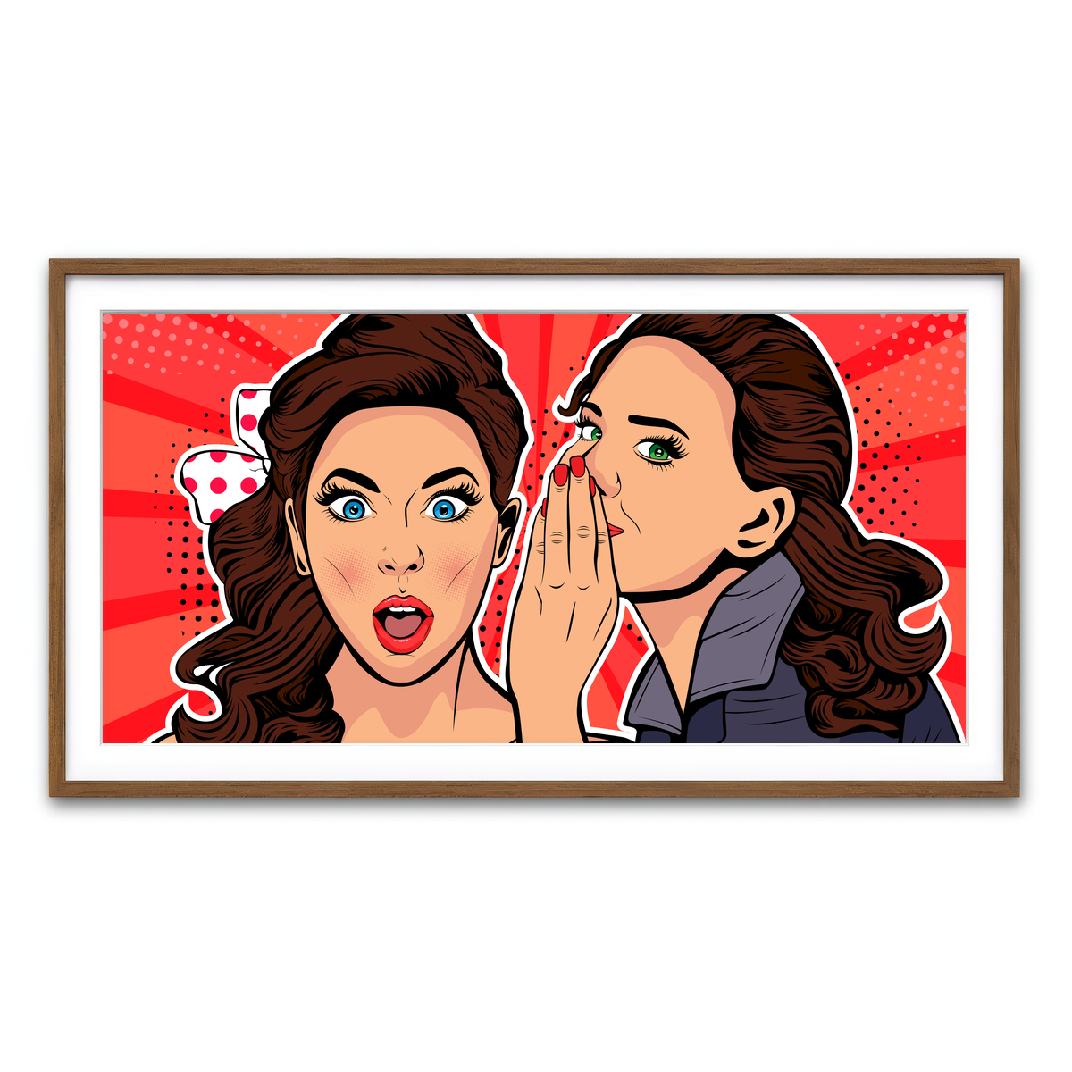 Framed Print 2x1 Walnut