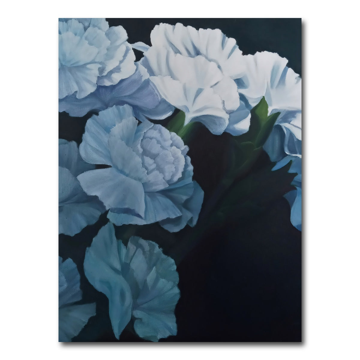 AUTO-MOCKUP WHITE | White Carnations | 1 Piece | Gallery Wrap Canvas | group=3x4
