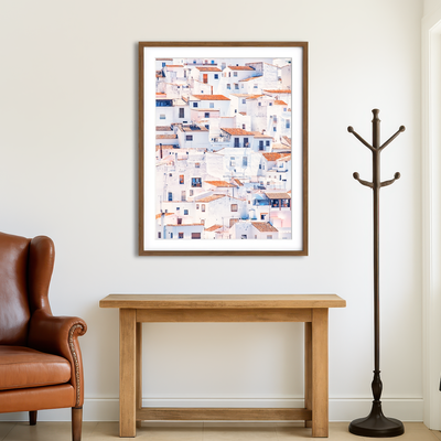 AUTO-MOCKUP ROOM | White Houses Wall Art