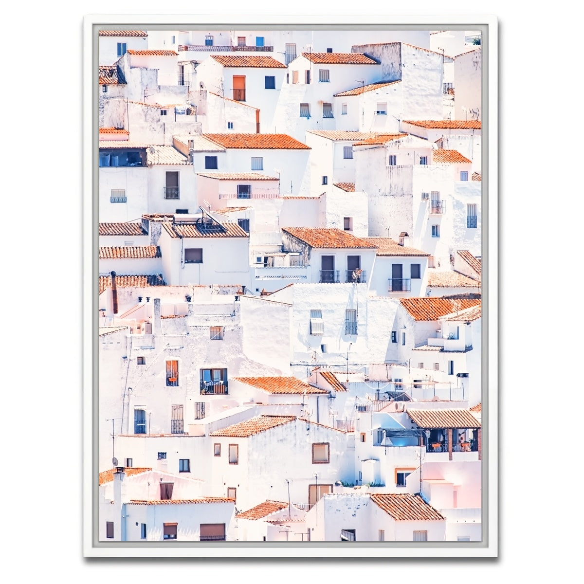 AUTO-MOCKUP WHITE | White Houses | 1 Piece | White Framed Canvas | group=3x4