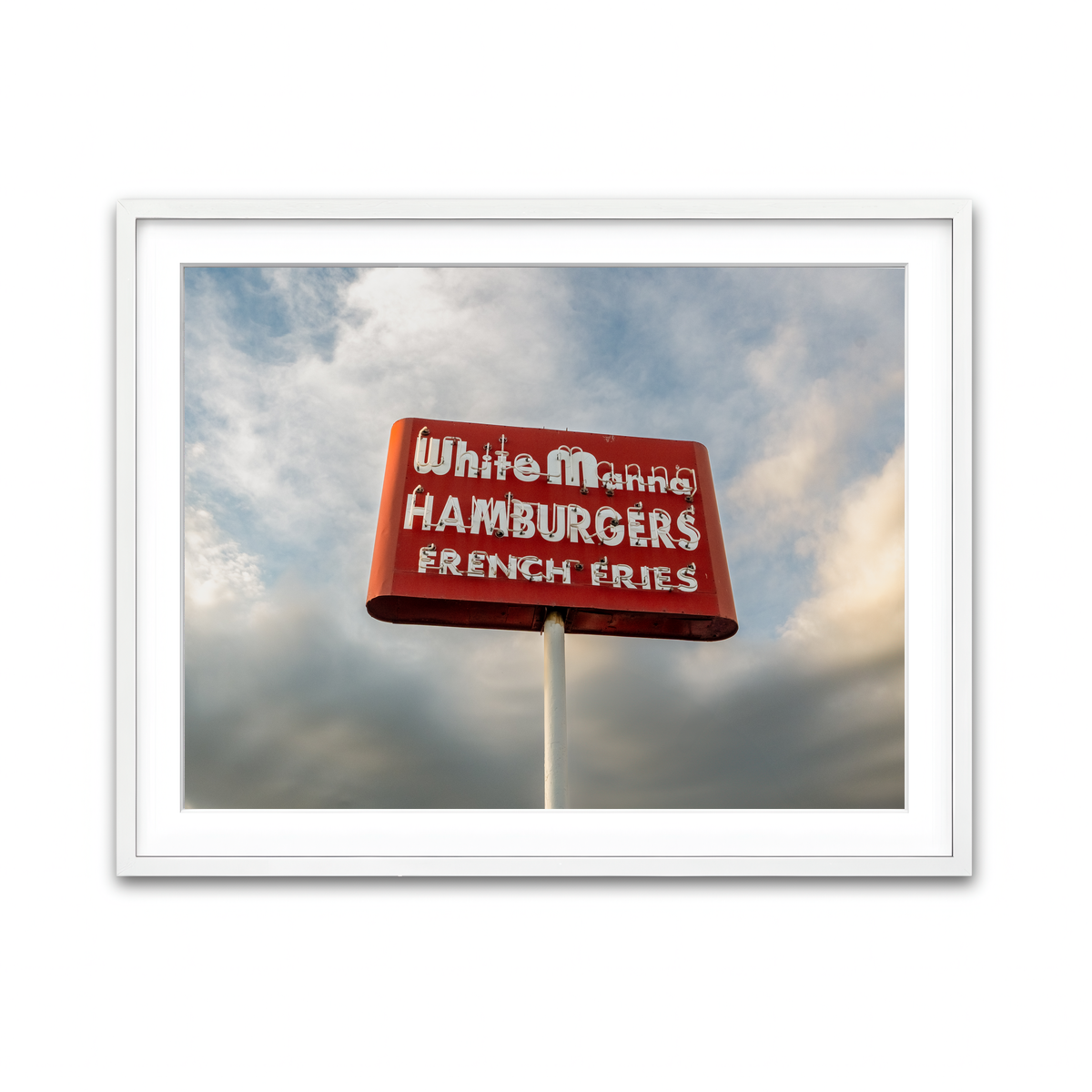 Framed Print 4x3 White