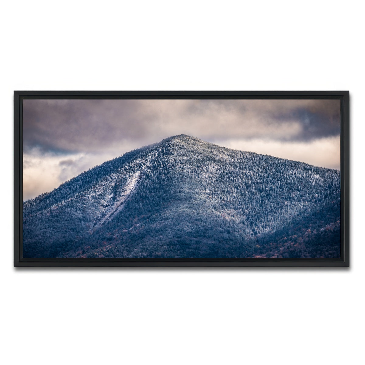 AUTO-MOCKUP WHITE | White Mountain | 1 Piece | Black Framed Canvas | group=2x1