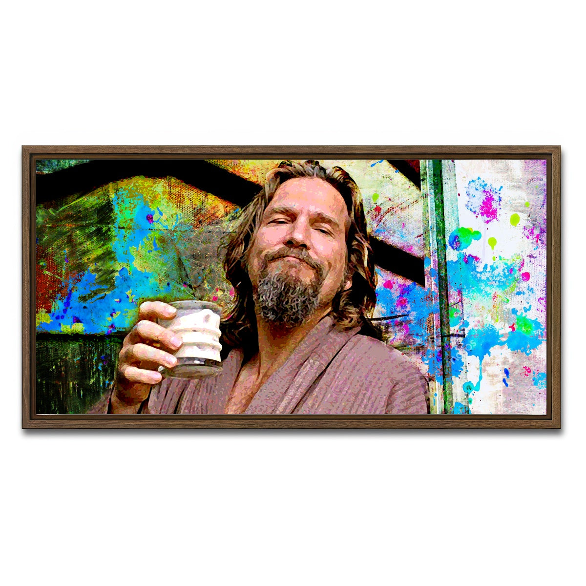 AUTO-MOCKUP WHITE | White Russian | 1 Piece | Walnut Framed Canvas | group=2x1
