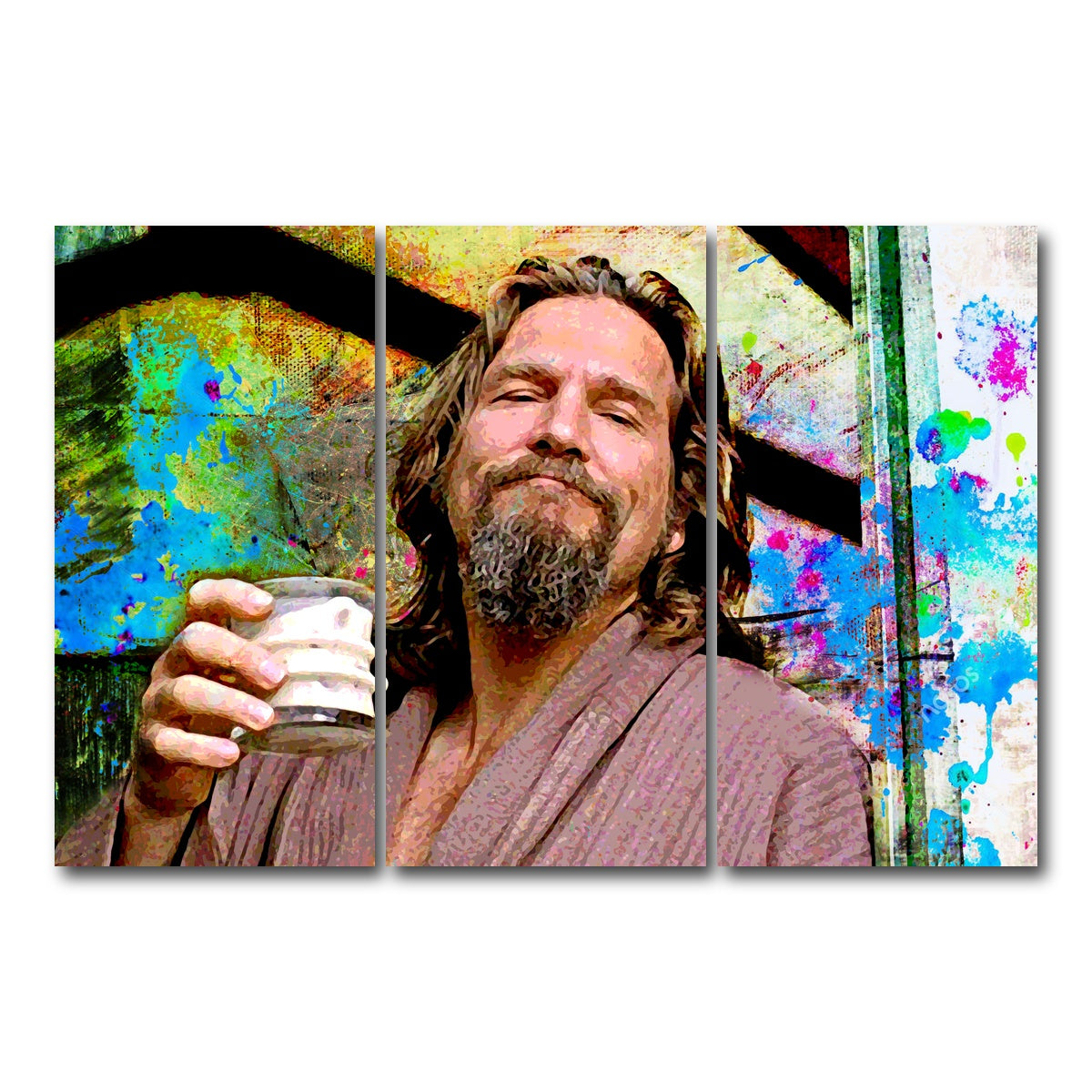 AUTO-MOCKUP WHITE | White Russian | 3 Piece | Gallery Wrap Canvas | group=12x24