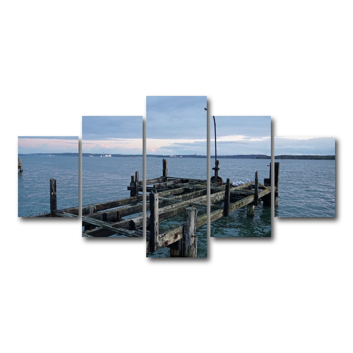 AUTO-MOCKUP WHITE | White Star Lines Pier - Cobh Ireland | 5 Piece | Gallery Wrap Canvas | group=5_short