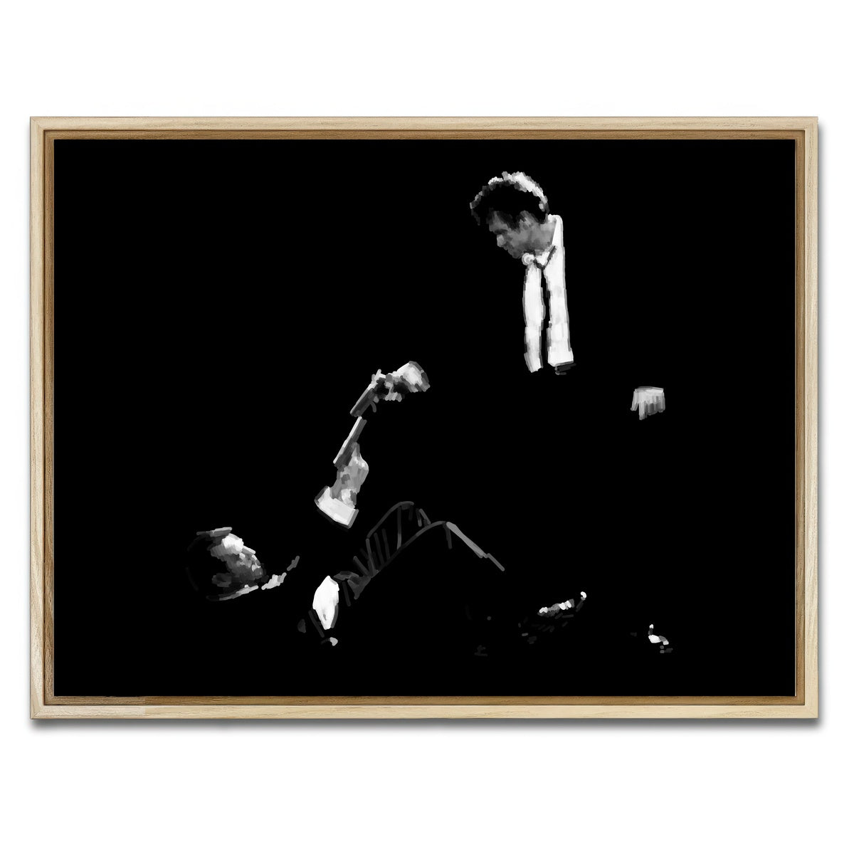 AUTO-MOCKUP WHITE | White VS Pink | 1 Piece | Natural Framed Canvas | group=4x3