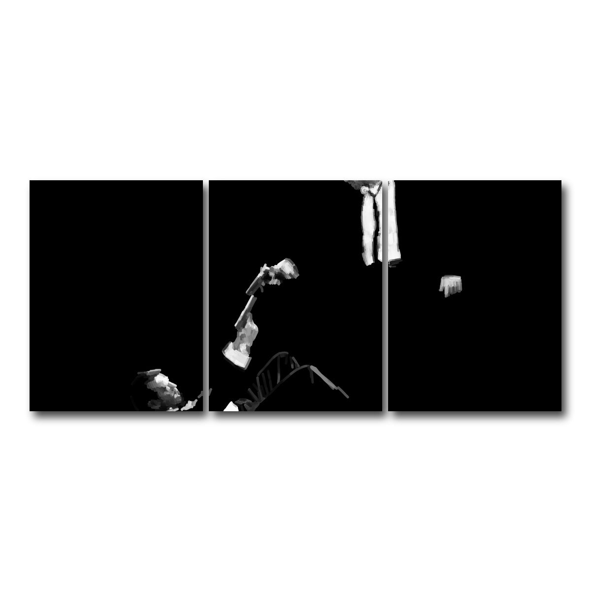 AUTO-MOCKUP WHITE | White VS Pink | 3 Piece | Gallery Wrap Canvas | group=18x24