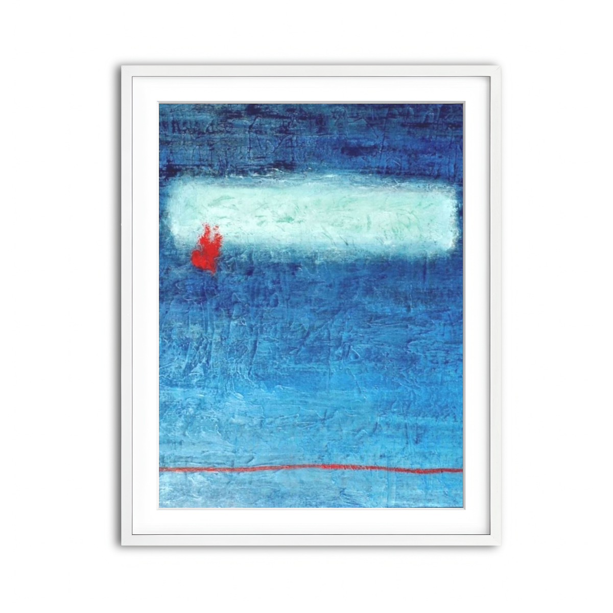 Framed Print 3x4 White