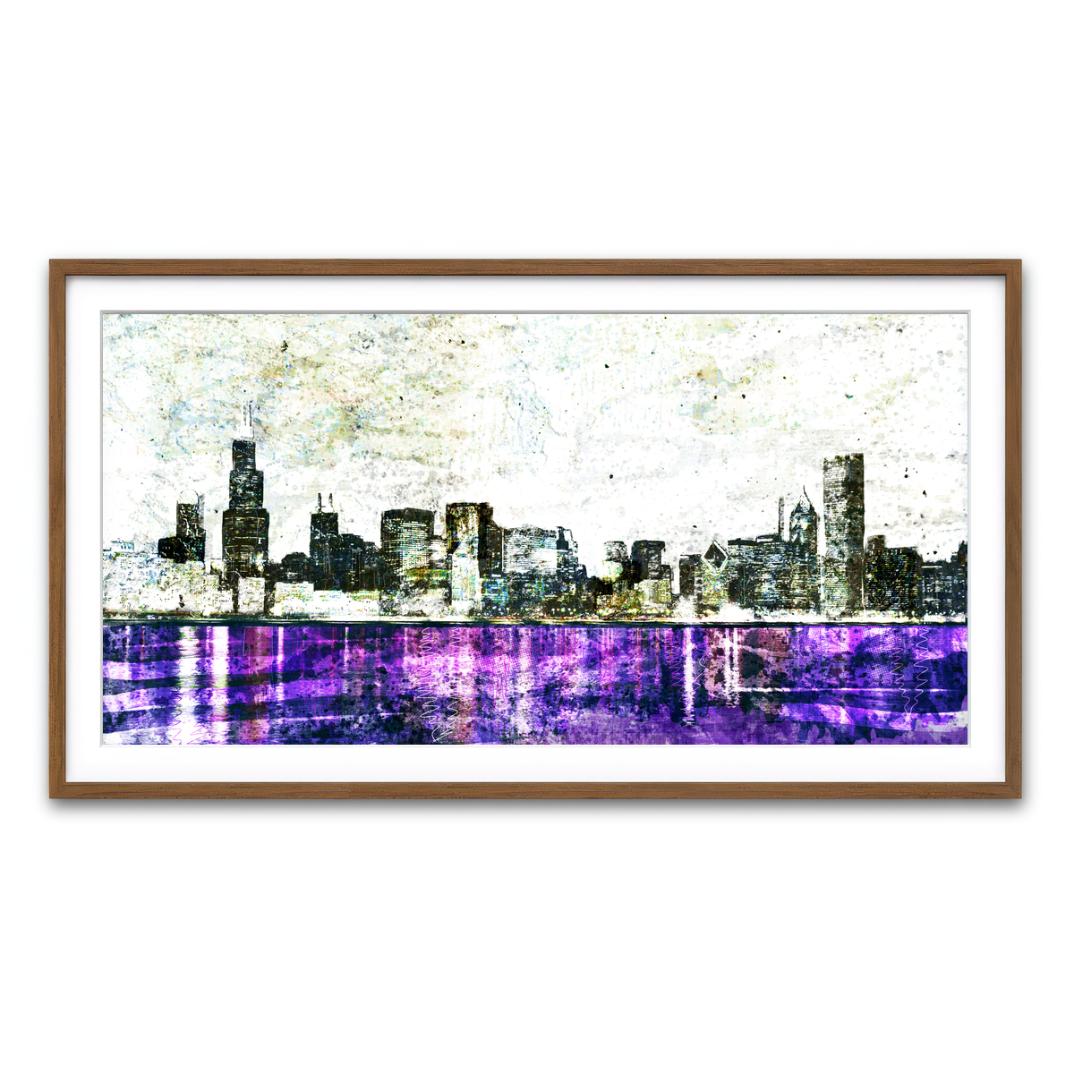 Framed Print 2x1 Walnut