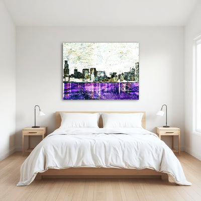 AUTO-MOCKUP ROOM | Whiteout chicago skyline